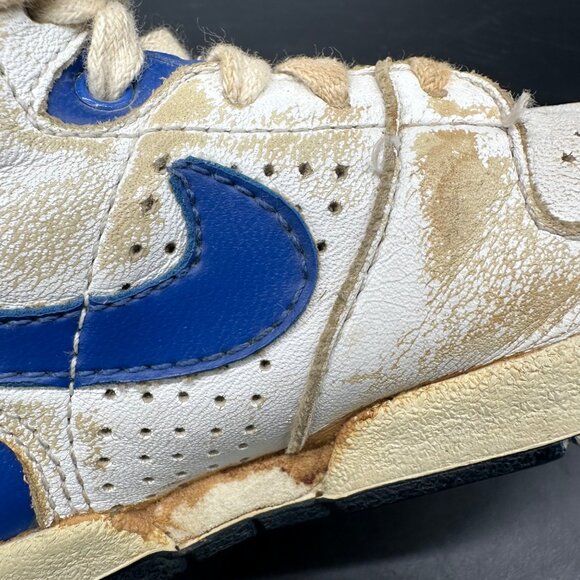 1987 Nike Delta Force Toddler Baby Shoes Blue High Top Sneakers Size 4 READ Vtg - Picture 12 of 15